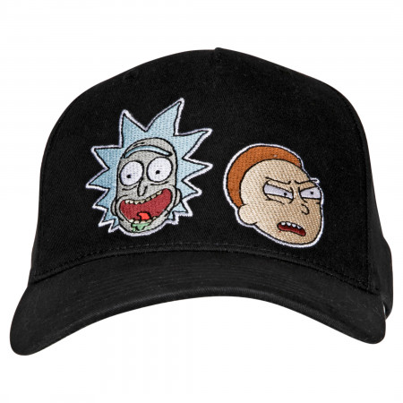 Rick & Morty Big Face Character Heads Adjustable Snapback Hat